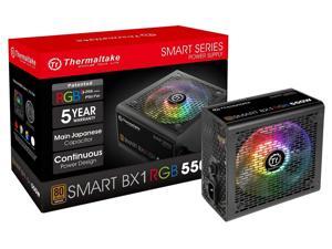 Thermaltake Smart BX1 RGB 80+ Bronze 550W SLI/Crossfire Haswell Ready Continuous Power ATX 12V v2.31 / EPS 12V Non-Modular Power Supply PS-SPR-0550NHFABU-1 Thermaltake Smart BX1 RGB 80+ Bronze 550W SLI/Crossfire Haswell Ready Continuous Power ATX 12V v2.31 / EPS 12V Non-Modular Power Supply PS-SPR-0550NHFABU-1