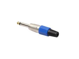 2018 Standard Microphone Cable Plug Mono Phono 1/4 6.35mm Plug Connector Adapter Professional phone plug Blue 2018 Standard Microphone Cable Plug Mono Phono 1/4 6.35mm Plug Connector Adapter Professional phone plug Blue