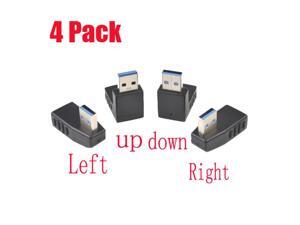 4 Pack USB 3.0 A Male to Female Extension Cable 90 Degree Right Angle Adapter Plug Factory Price Drop Shipping 4 Pack USB 3.0 A Male to Female Extension Cable 90 Degree Right Angle Adapter Plug Factory Price Drop Shipping