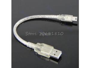 1Pc Short USB2.0 Extension Cable A Male to Mini 5-pin B Male USB Adapter Cable 1Pc Short USB2.0 Extension Cable A Male to Mini 5-pin B Male USB Adapter Cable