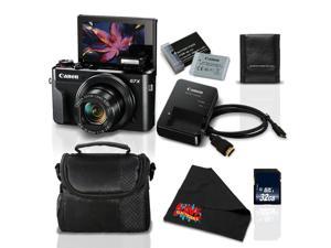 Canon PowerShot G7 X Mark II Digital Camera w/1 Inch CMOS Sensor Tilt LCD Screen Touchscreen- Standard Bundle (1066C001)