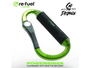 The Powerbiner - Carabiner Clip with built-in 3000mAh Portable Charger The Powerbiner - Carabiner Clip with built-in 3000mAh Portable Charger