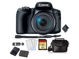 Canon PowerShot SX70 HS Digital Camera Bundle with 32GB Memory Card + SD Card USB Reader + LCD Screen Protectors and Mor
