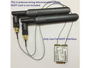 2 x 6dBi RP-SMA Dual Band 2.4GHz 5GHz + 2 x M.2(U.FL MHF4) Cable Antenna Mod Kit No Soldering use for NGFF Wireless Cards & M.2(NGFF) 3G/4G Cards for Intel 9260 9560 8260 7260 NGFF Wireless Card 2 x 6dBi RP-SMA Dual Band 2.4GHz 5GHz + 2 x M.2(U.FL MHF4) Cable Antenna Mod Kit No Soldering use for NGFF Wireless Cards & M.2(NGFF) 3G/4G Cards for Intel 9260 9560 8260 7260 NGFF Wireless Card