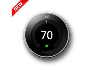 Nest Learning WiFi-Programmable Thermostat - Polished Steel Nest Learning WiFi-Programmable Thermostat - Polished Steel