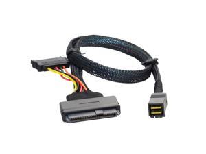 U.2 (SFF-8639) to Mini-SAS (SFF-8643) Cabling for 2.5" NVMe SSD U.2 7&U2 Kit SFF-8639 NVME PCIe SSD Adapter & Cable for Mainboard Intel SSD 750 p3600 p3700 M.2 SFF-8643 - 0.5 Meter U.2 (SFF-8639) to Mini-SAS (SFF-8643) Cabling for 2.5" NVMe SSD U.2 7&U2 Kit SFF-8639 NVME PCIe SSD Adapter & Cable for Mainboard Intel SSD 750 p3600 p3700 M.2 SFF-8643 - 0.5 Meter