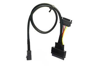 U.2 (SFF-8639) to Mini-SAS (SFF-8643) Cabling for 2.5" NVMe SSD U.2 7&U2 Kit SFF-8639 NVME PCIe SSD Adapter & Cable for Mainboard Intel SSD 750 p3600 p3700 M.2 SFF-8643 - 1 Meter U.2 (SFF-8639) to Mini-SAS (SFF-8643) Cabling for 2.5" NVMe SSD U.2 7&U2 Kit SFF-8639 NVME PCIe SSD Adapter & Cable for Mainboard Intel SSD 750 p3600 p3700 M.2 SFF-8643 - 1 Meter