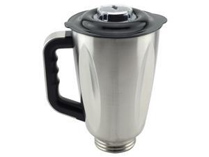 6-Cup Stainless Steel Jar with Handle and Lid for Oster Osterizer Blenders Replacement Part 304 6-Cup Stainless Steel Jar with Handle and Lid for Oster Osterizer Blenders Replacement Part 304