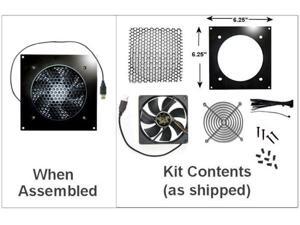 Coolerguys PRO-Metal Series Single 120mm USB powered Cooling Kit #Cabcool1201-M-USB Coolerguys PRO-Metal Series Single 120mm USB powered Cooling Kit #Cabcool1201-M-USB
