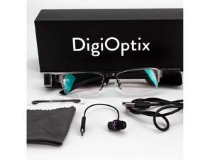 DigiOptix 8G Gestured Controlled Smart Glasses with Black Sunglasses Frame (PC) 1080P HD Camera Video Glasses Bluetooth for Smart Phone DigiOptix 8G Gestured Controlled Smart Glasses with Black Sunglasses Frame (PC) 1080P HD Camera Video Glasses Bluetooth for Smart Phone