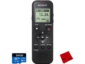 Sony PX370 Digital Voice Recorder with USB + 32GB Card + Microfiber Cleaning Cloth
