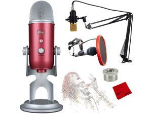 BLUE MICROPHONES Yeti USB Microphone with Ultimate Recording Bundle - (Steel Red) BLUE MICROPHONES Yeti USB Microphone with Ultimate Recording Bundle - (Steel Red)