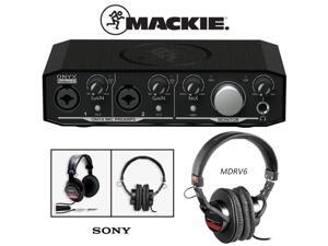 Mackie Onyx Producer 2-2 2x2 USB Audio Interface with MDR-V6 Studio Monitor Headphones Mackie Onyx Producer 2-2 2x2 USB Audio Interface with MDR-V6 Studio Monitor Headphones