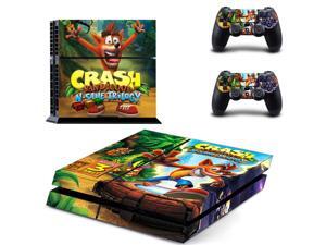 Crash Bandicoot N Sane Trilogy PS4 Skin Sticker Decal For Sony PS4 PlayStation 4 Console and 2 Controllers Stickers Crash Bandicoot N Sane Trilogy PS4 Skin Sticker Decal For Sony PS4 PlayStation 4 Console and 2 Controllers Stickers