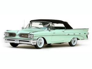 1959 Pontiac Bonneville Closed Convertible Seaspray Green 1/18 Diecast Car Model by Sunstar 1959 Pontiac Bonneville Closed Convertible Seaspray Green 1/18 Diecast Car Model by Sunstar