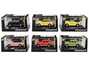 Volkswagen Beetle Set of 6 pieces in Display Showcases 1/72 Diecast Model Cars by Cararama Volkswagen Beetle Set of 6 pieces in Display Showcases 1/72 Diecast Model Cars by Cararama