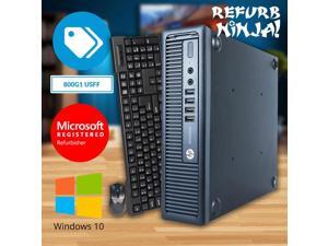 HP Elite 800G1 Ultra Small Desktop PC, Intel Quad Core i5 (2.90GHz) Processor, 4GB RAM, 500GB Hard Drive, Windows 10 Home, DVD, HDMI, Bluetooth, Keyboard, Mouse, WiFi HP Elite 800G1 Ultra Small Desktop PC, Intel Quad Core i5 (2.90GHz) Processor, 4GB RAM, 500GB Hard Drive, Windows 10 Home, DVD, HDMI, Bluetooth, Keyboard, Mouse, WiFi