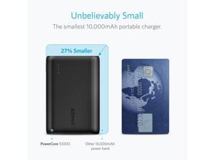 Anker PowerCore 10000 Portable Charger, One of the Smallest and Lightest 10000mAh External Battery, for iPhone, Samsung Galaxy and More Anker PowerCore 10000 Portable Charger, One of the Smallest and Lightest 10000mAh External Battery, for iPhone, Samsung Galaxy and More