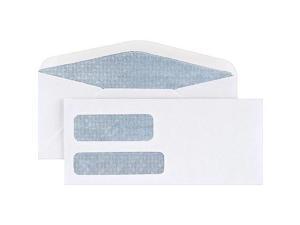 Staples #10 Envelope Double Window Security-Tint Gummed Envelopes 500/Box 892095 Staples #10 Envelope Double Window Security-Tint Gummed Envelopes 500/Box 892095