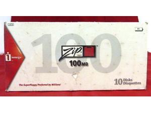 10028 Genuine New Iomega Diskette SuperFloppy Zip PC Formatted 100MB 10-Pack 10028 Genuine New Iomega Diskette SuperFloppy Zip PC Formatted 100MB 10-Pack