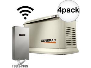 Generac 7043 Standby Generator 22KW Guardian WiFi +200a Nema 3R ATS 4-Pack Generac 7043 Standby Generator 22KW Guardian WiFi +200a Nema 3R ATS 4-Pack