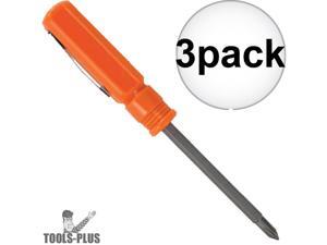 Lutz 2-IN-1O Pocket Size Orange Screwdriver 3-Pack Lutz 2-IN-1O Pocket Size Orange Screwdriver 3-Pack