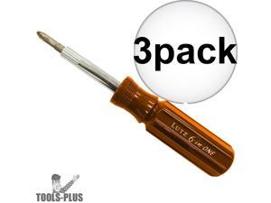 Lutz 6-IN-1O Orange Screwdriver 3-Pack Lutz 6-IN-1O Orange Screwdriver 3-Pack