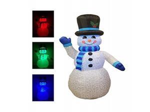 6 Foot Tall Christmas Inflatable Snowman Multi Color LED Lights Decor Outdoor Indoor Holiday Decorations, Blow Up LED Lighted Christmas Yard Decor, Giant Lawn Inflatable for Home Family Outside 6 Foot Tall Christmas Inflatable Snowman Multi Color LED Lights Decor Outdoor Indoor Holiday Decorations, Blow Up LED Lighted Christmas Yard Decor, Giant Lawn Inflatable for Home Family Outside