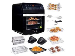Yedi Houseware Total Package Air Fryer Oven, 12.7 Quart, Black Yedi Houseware Total Package Air Fryer Oven, 12.7 Quart, Black