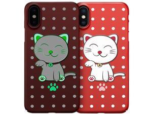 iPhone Xs iPhone X ESR Ultra Slim Glowing Luminous Fortune Cat Case Glow in the Dark iPhone Xs iPhone X ESR Ultra Slim Glowing Luminous Fortune Cat Case Glow in the Dark