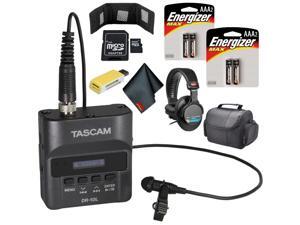 Tascam DR-10L Digital Audio Recorder with Lavalier Mic (Black) Pro Bundle Tascam DR-10L Digital Audio Recorder with Lavalier Mic (Black) Pro Bundle