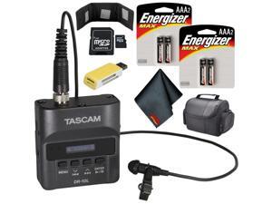 Tascam DR-10L Digital Audio Recorder with Lavalier Mic (Black) Standard Bundle Tascam DR-10L Digital Audio Recorder with Lavalier Mic (Black) Standard Bundle