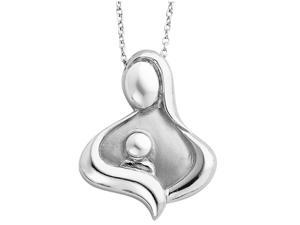 Maternal Bond Pendant Necklace in Sterling Silver with Chain Maternal Bond Pendant Necklace in Sterling Silver with Chain