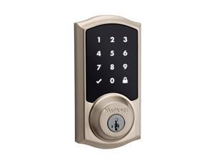 Kwikset Z-Wave SmartCode 916 Touchscreen Single Cylinder Electronic Deadbolt Featuring SmartKey Security, Satin Nickel Kwikset Z-Wave SmartCode 916 Touchscreen Single Cylinder Electronic Deadbolt Featuring SmartKey Security, Satin Nickel