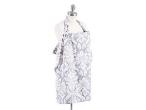 Bebe au Lait Premium Cotton Woven Pattern Removable Nursing Cover, Chateau Silver Bebe au Lait Premium Cotton Woven Pattern Removable Nursing Cover, Chateau Silver