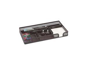 Black Wire Mesh 5-Compartment Drawer Organizer Black Wire Mesh 5-Compartment Drawer Organizer