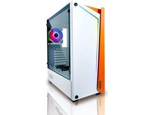 Azza CSAZ-430W-DF1 (White) Apollo MIDTOWER CASE Orange/White, RGB Lighting, Tempered Glass Azza CSAZ-430W-DF1 (White) Apollo MIDTOWER CASE Orange/White, RGB Lighting, Tempered Glass