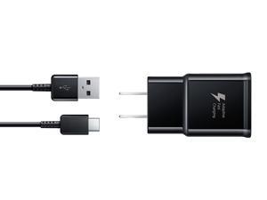 Samsung Adaptive Fast Charge Travel Charger with USB to USB-C Cable - Black (Retail Packaging) Samsung Adaptive Fast Charge Travel Charger with USB to USB-C Cable - Black (Retail Packaging)