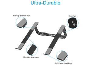 CHOETECH Aluminum Laptop Stand - Detachable Notebook Laptop Cooling Computer Stand Holder Compatible with Apple MacBook Air, MacBook Pro, Chromebook, Samsung, Acer, HP, Dell, Up to 9" to 17" Gray CHOETECH Aluminum Laptop Stand - Detachable Notebook Laptop Cooling Computer Stand Holder Compatible with Apple MacBook Air, MacBook Pro, Chromebook, Samsung, Acer, HP, Dell, Up to 9" to 17" Gray