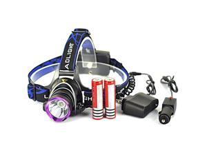5000LM LED Rechargeable Headlight Head Lamp + 2Pcs 18650 + Charger US 5000LM LED Rechargeable Headlight Head Lamp + 2Pcs 18650 + Charger US