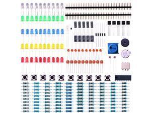 ELEGOO Electronics Component Basic Starter Kit w/Precision Potentiometer, Buzzer, Capacitor Compatible with Arduino UNO, MEGA2560, Raspberry Pi ELEGOO Electronics Component Basic Starter Kit w/Precision Potentiometer, Buzzer, Capacitor Compatible with Arduino UNO, MEGA2560, Raspberry Pi