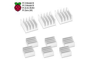 MakerSpot Pi 3 Heatsinks Kit by Silver Aluminium Heatsink Cooler Cooling Kit for Raspberry Pi 3,Pi 2,Pi Model B+ MakerSpot Pi 3 Heatsinks Kit by Silver Aluminium Heatsink Cooler Cooling Kit for Raspberry Pi 3,Pi 2,Pi Model B+