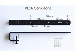 HUK TV Mounts Midsize TV Hanger Bracket for 24-49 Inch Flat Panel Screen TV VESA 75 mm/100 mm/200 mm, All Weather, Light Weight HUK TV Mounts Midsize TV Hanger Bracket for 24-49 Inch Flat Panel Screen TV VESA 75 mm/100 mm/200 mm, All Weather, Light Weight