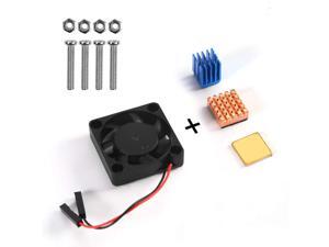 Raspberry Pi Kit, Aokin Raspberry Pi Cooling Fan 30x30x7mm Brushless CPU Cooling Fan and Raspberry Pi Heatsink Set 1 Aluminum + 2 Copper for Raspberry Pi 3 B+, Pi 3 B, Pi 2 B, RetroFlag NESPI Case Raspberry Pi Kit, Aokin Raspberry Pi Cooling Fan 30x30x7mm Brushless CPU Cooling Fan and Raspberry Pi Heatsink Set 1 Aluminum + 2 Copper for Raspberry Pi 3 B+, Pi 3 B, Pi 2 B, RetroFlag NESPI Case