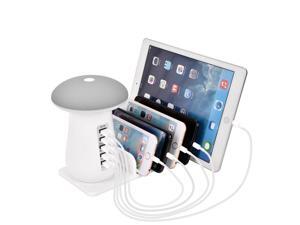 USB Charging Station for Multiple Devices - YIHUNION 5 Port Quick Charger Desk Docking Organizer with 3.0 Compatible with iPhone iPad Tablets Samsung Cellphones USB Charging Station for Multiple Devices - YIHUNION 5 Port Quick Charger Desk Docking Organizer with 3.0 Compatible with iPhone iPad Tablets Samsung Cellphones