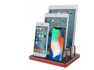 Reflying 4 Compatible for iPhone/iPad/Airpods Fast USB Charging Station,Port Universal Charging Dock Station with Built in Connectors Multi Port Charger Station Organizer Compatible for iPhone/iPad/Ai Reflying 4 Compatible for iPhone/iPad/Airpods Fast USB Charging Station,Port Universal Charging Dock Station with Built in Connectors Multi Port Charger Station Organizer Compatible for iPhone/iPad/Ai