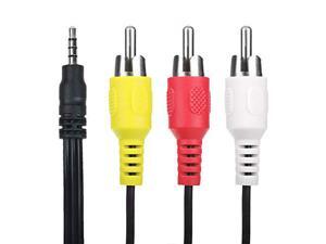 SLLEA 5ft 3.5mm to 3 RCA AV A/V Audio Video TV Cable Cord Lead for Sony Digital Camcorder SLLEA 5ft 3.5mm to 3 RCA AV A/V Audio Video TV Cable Cord Lead for Sony Digital Camcorder