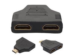 HDMI Male To Dual HDMI Female 1 to 2 Way Splitter Adapter For HD TV Hot DH Adapter Cable Factory Price HDMI Male To Dual HDMI Female 1 to 2 Way Splitter Adapter For HD TV Hot DH Adapter Cable Factory Price