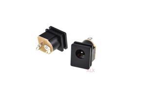 10PCS dc power jack socket connector dc015 5.5*2.1mm panel mount 5.5X2.1MM FEMALE DC-015 10PCS dc power jack socket connector dc015 5.5*2.1mm panel mount 5.5X2.1MM FEMALE DC-015