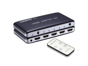 4K x 2K 4 Port 4 x 1 HDMI 2.0 HDMI Switch with IR Wireless Remote Control HDMI Hub Switcher Splitter Box Support 4K 3D 1080P HDCP 2.2 For TV Blu-ray DVD PS4 PS3 Xbox Monitor Macbook PC Laptop 4K x 2K 4 Port 4 x 1 HDMI 2.0 HDMI Switch with IR Wireless Remote Control HDMI Hub Switcher Splitter Box Support 4K 3D 1080P HDCP 2.2 For TV Blu-ray DVD PS4 PS3 Xbox Monitor Macbook PC Laptop